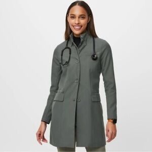Figs Women's Charcoal Trench Coat